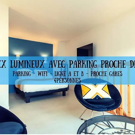 Duplex Coquet Avec Parking Proche Centre-Ville De Lyon Villeurbanne Exterior photo